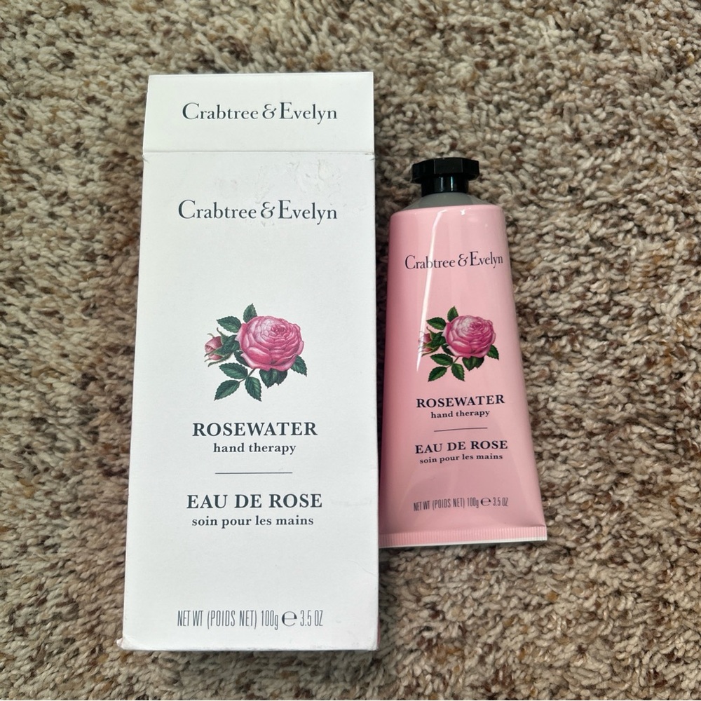 Crabtree &. Evelyn Rosewater Hand Cream 3.5oz/100ml